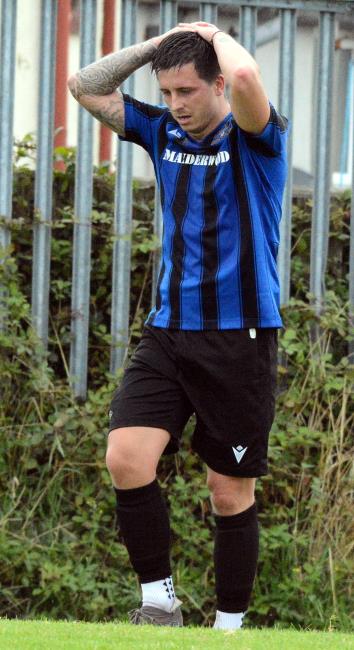 Justin Harding - the striker equalised for Hakin United